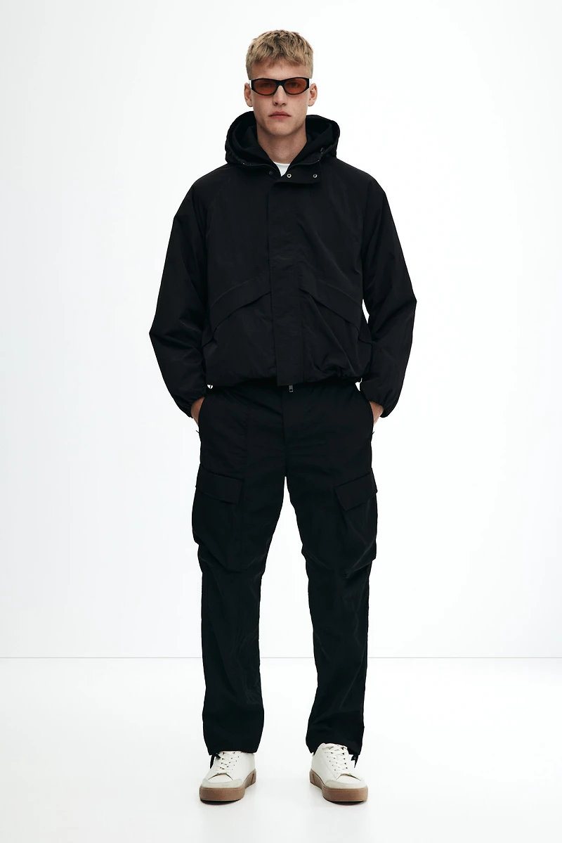 Loose-Fit Nylon Windbreaker