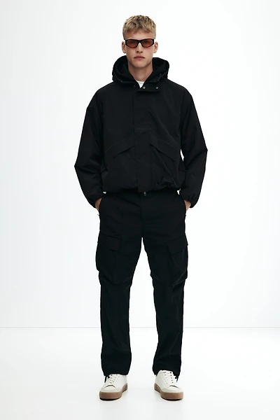 Loose-Fit Nylon Windbreaker
