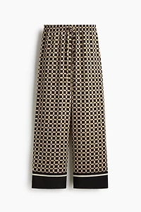 Patterned Drawstring Pants