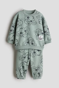 2-Piece Printed Sweatsuit
