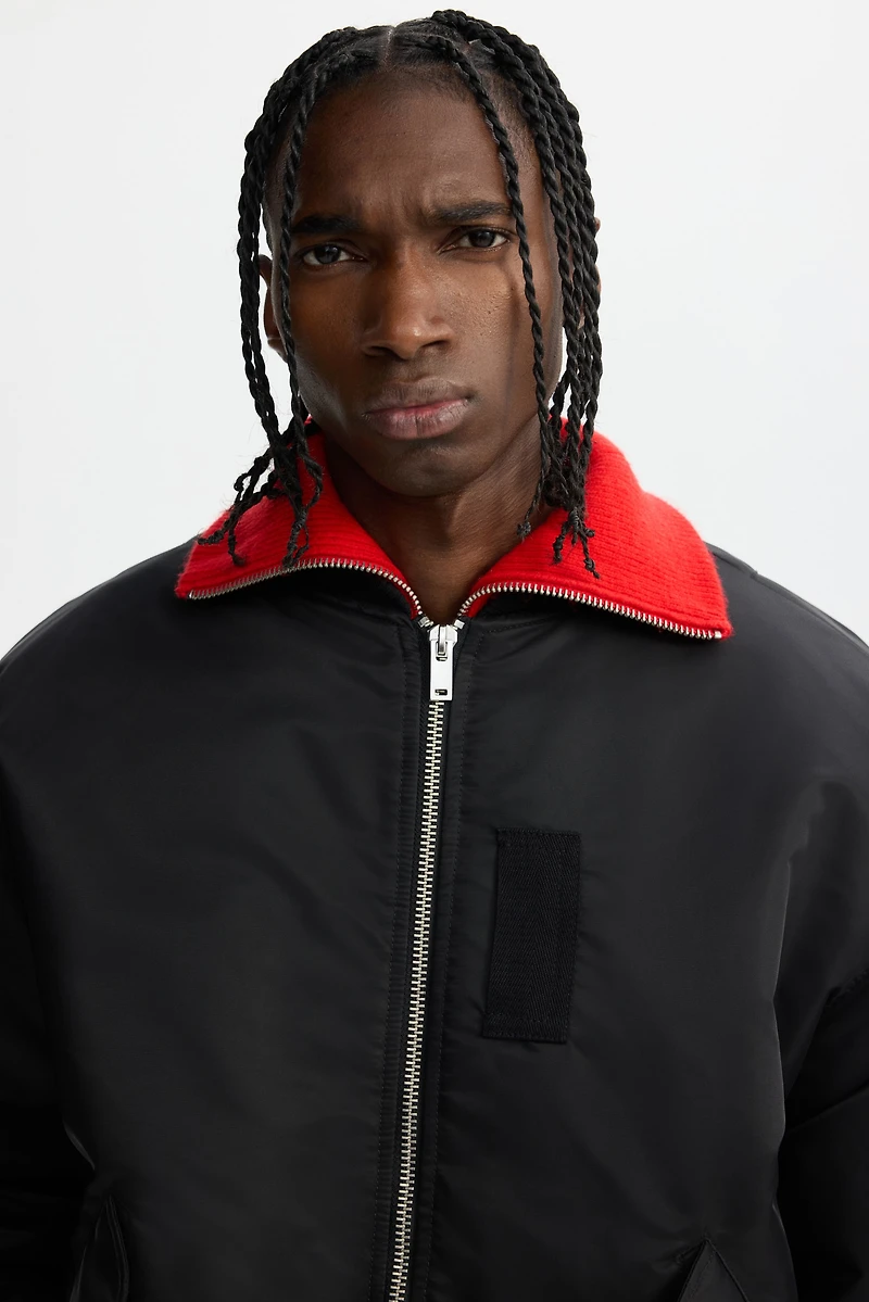 Padded bomber jacket