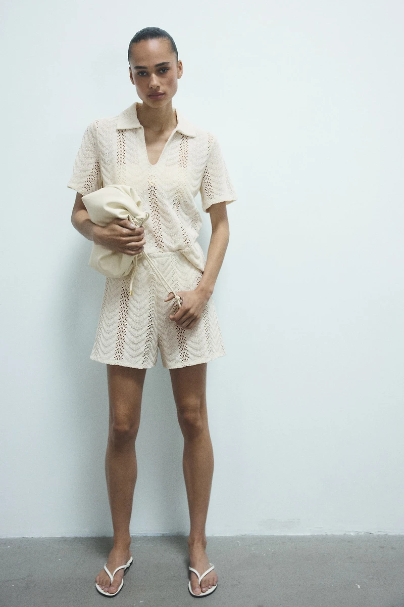 Polo d'aspect crochet