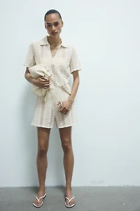 Polo d'aspect crochet