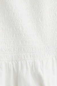Robe en coton avec manches bouffantes