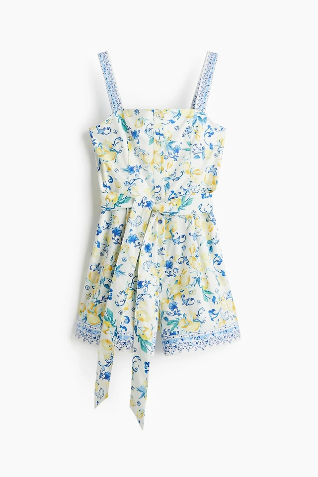 H&M MAMA Cotton Poplin Nursing Dress | MainPlace Mall