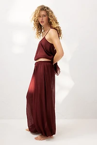 Crinkled Balloon Beach Pants