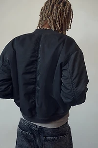 Blouson aviateur délavé Grande Taille