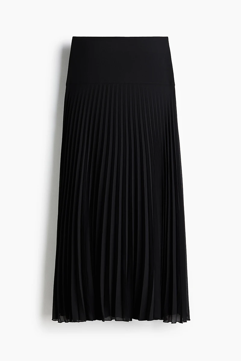 Pleated Chiffon Skirt