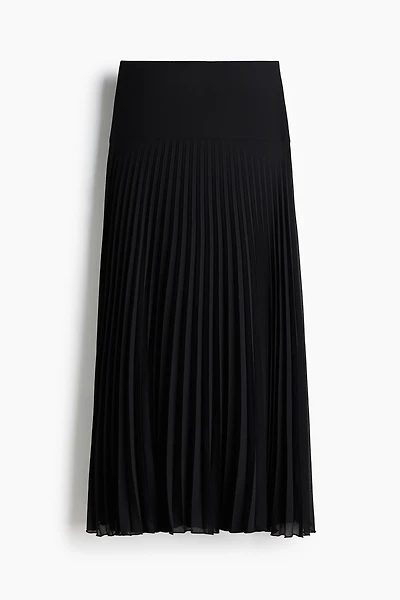 Pleated Chiffon Skirt