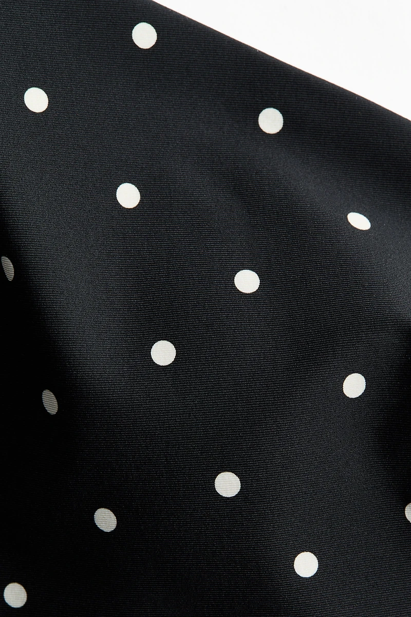 Padded-Cup One-Shoulder Swimsuit