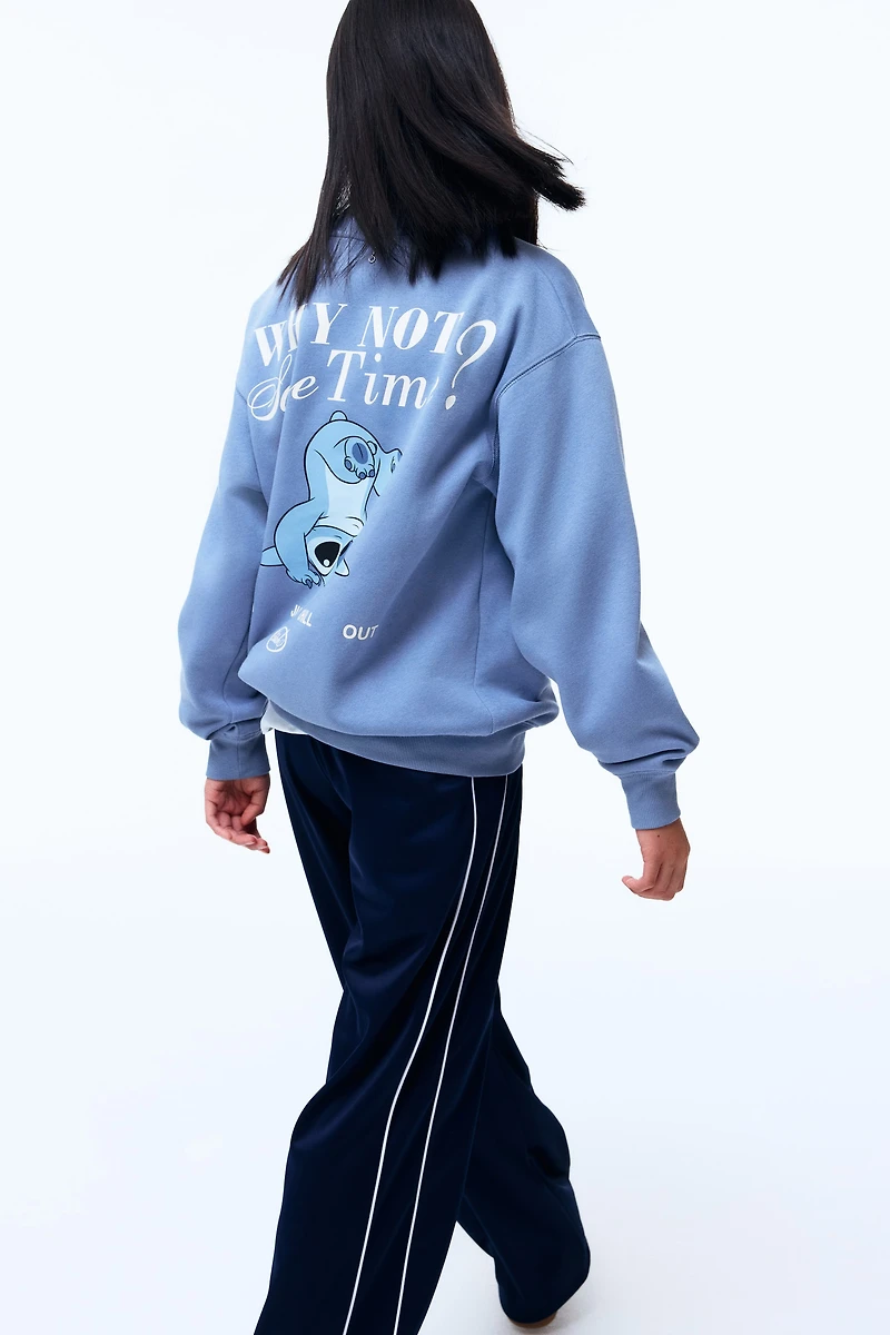 Chandail ample à motif imprimé