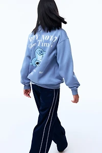 Chandail ample à motif imprimé