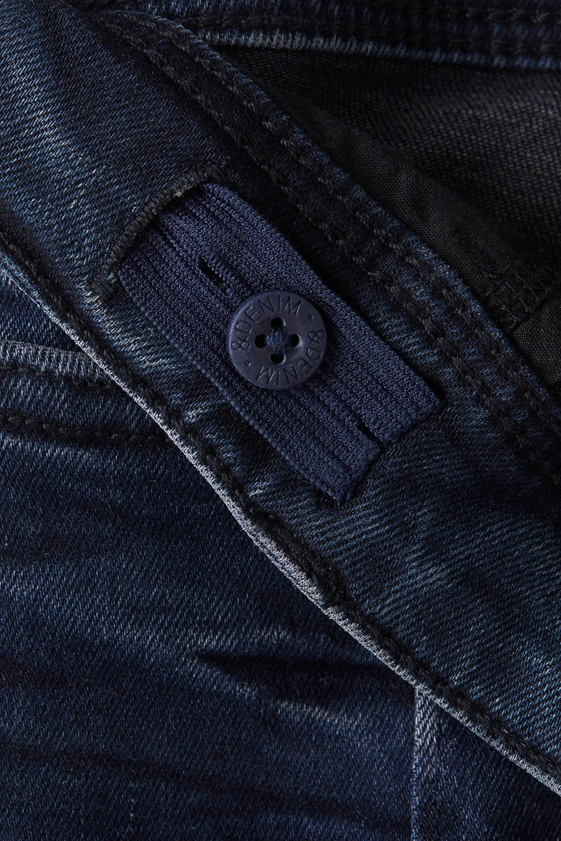 Pintucked Slim-Fit Jeans