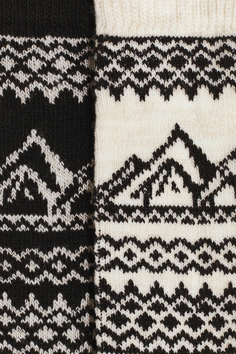 Lot de 2 paires chaussettes en laine mélangée