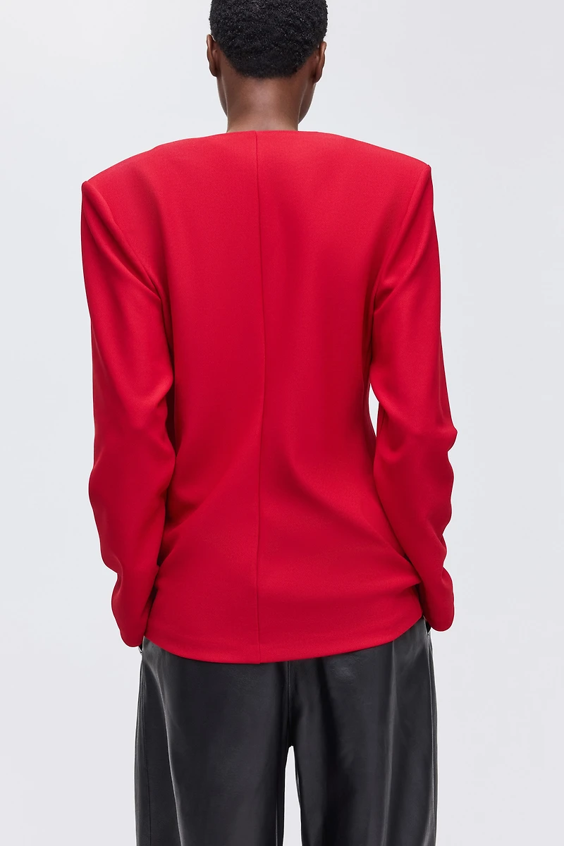 Veston sablier sans col