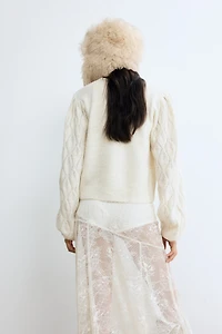 Chandail en tricot pointelle