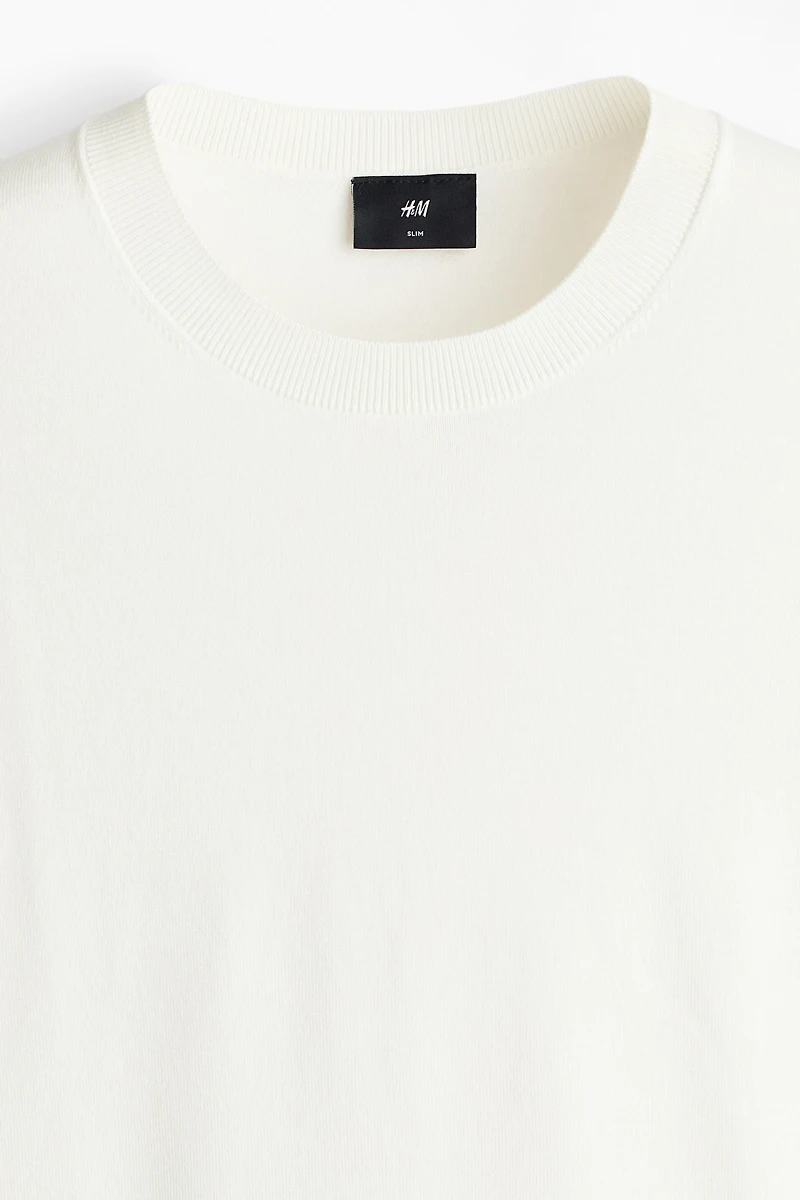 Slim-Fit Knit T-Shirt