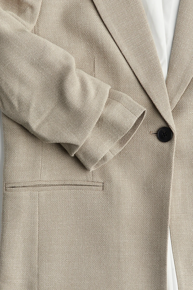 Gathered-Sleeve Jacket