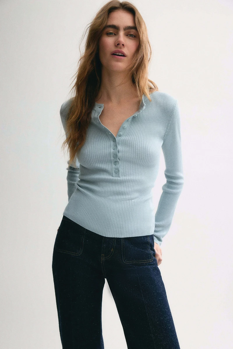 Rib-Knit Top