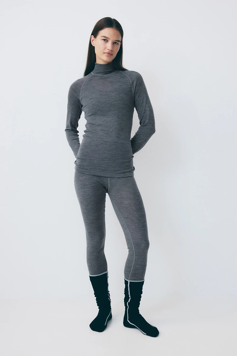 Wool Base-Layer Ski Top