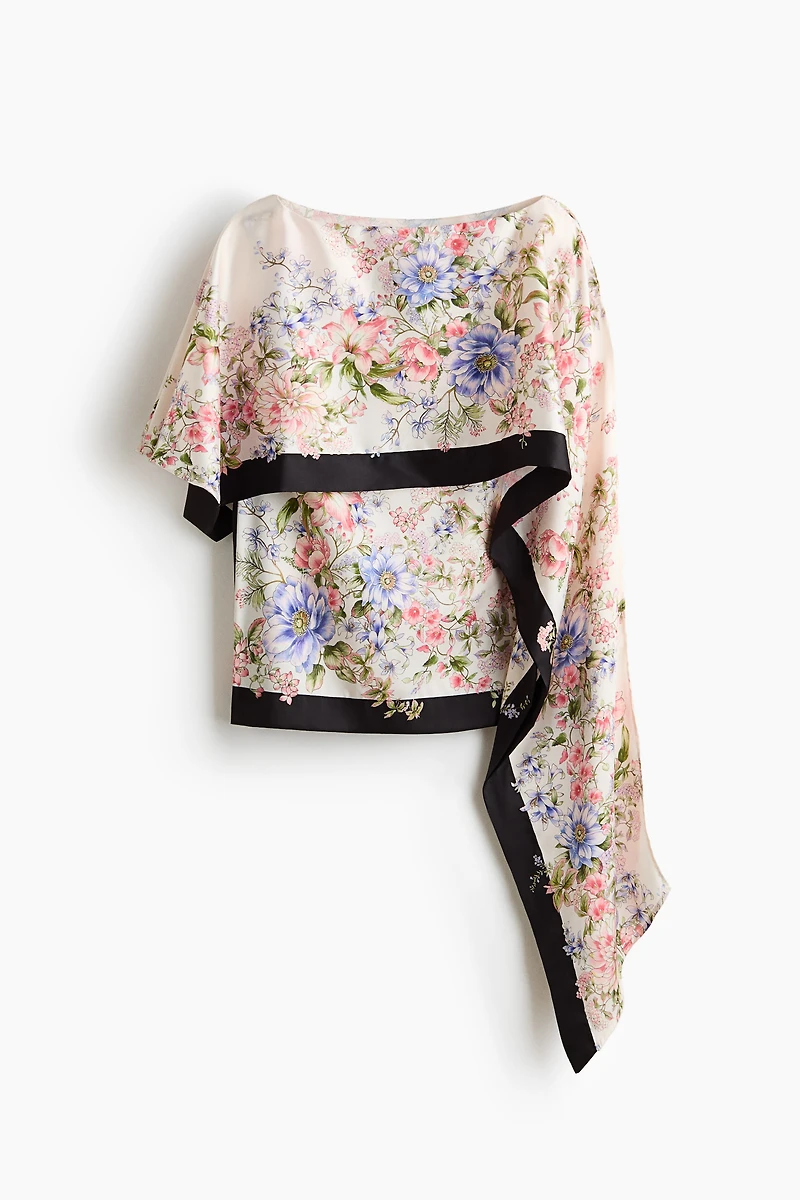 Draped-Panel Top