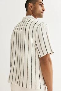 Regular-Fit Linen-Blend Resort Shirt