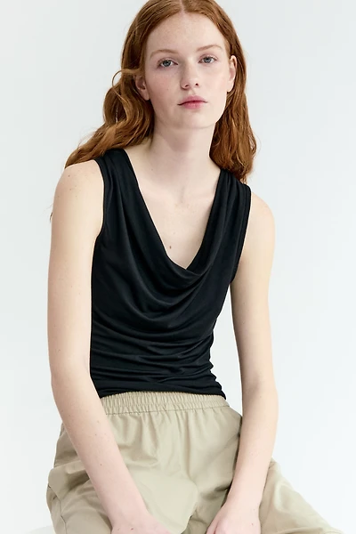 Haut en jersey avec encolure bénitier