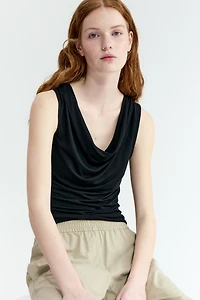 Haut en jersey avec encolure bénitier