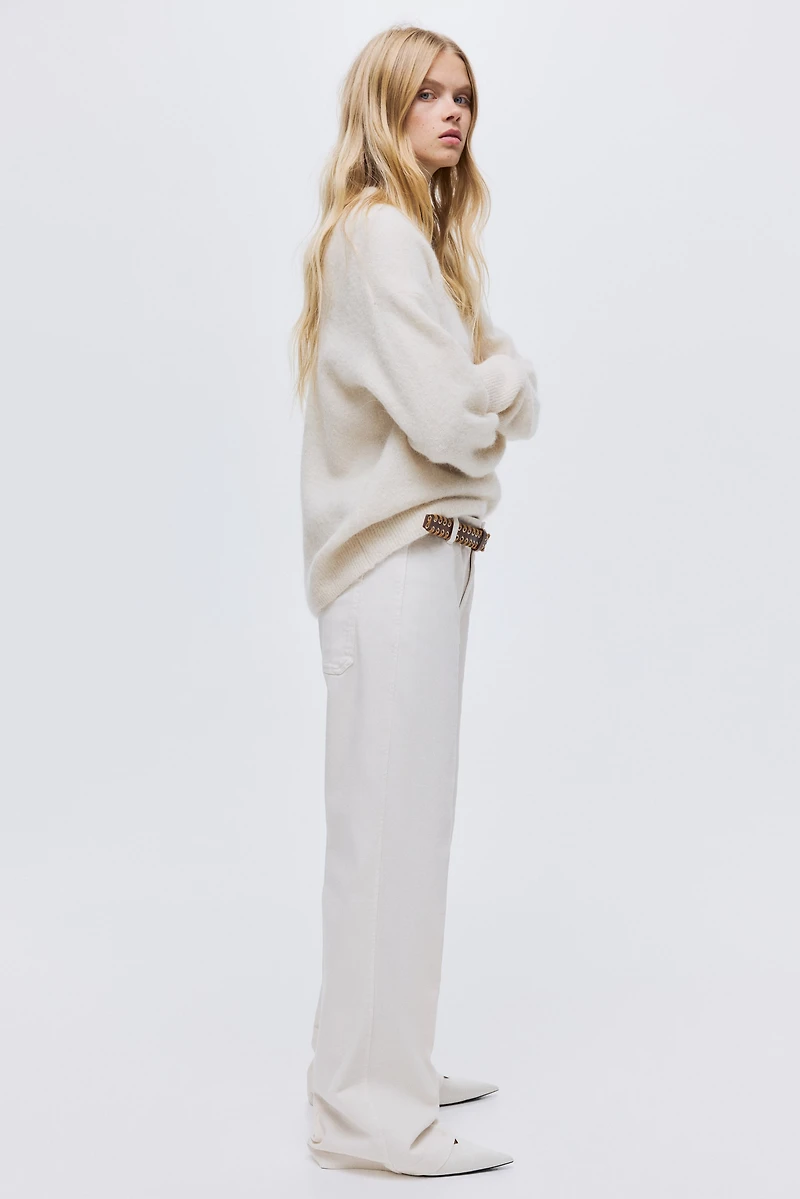 Jean évasé taille haute