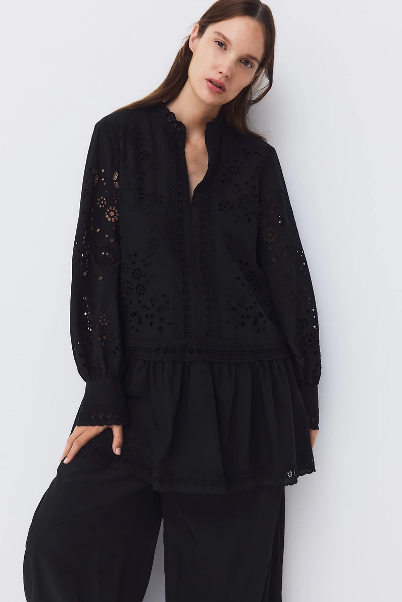 MAMA Eyelet-Embroidered Dress