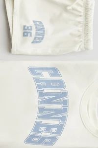 2-Piece Sweatshirt and Shorts Set