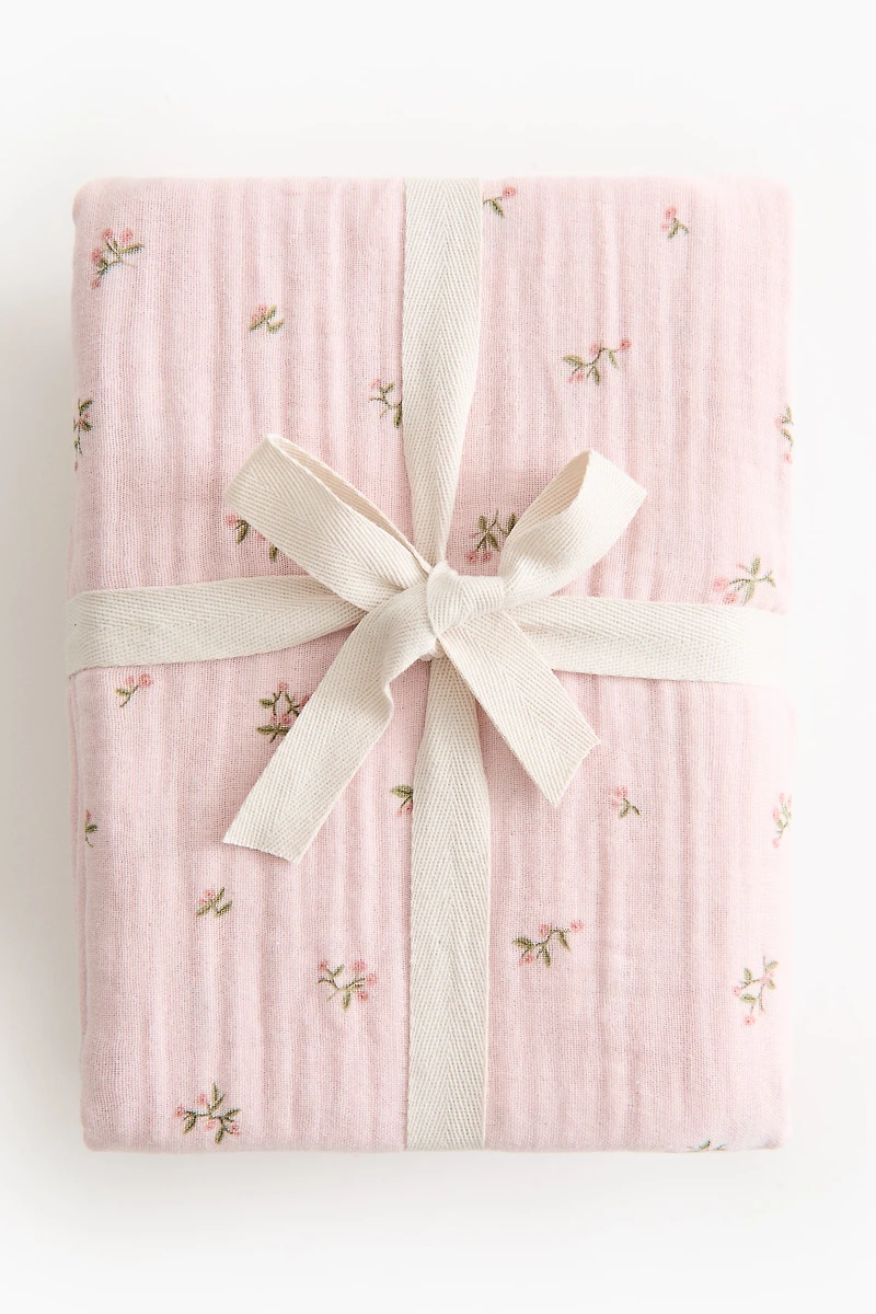 Muslin Crib Duvet Cover Set