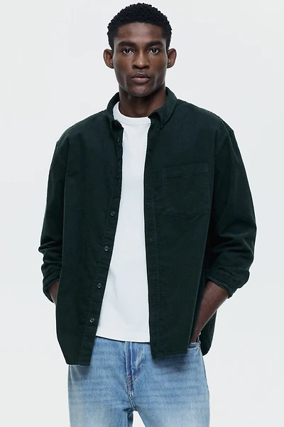 Regular-Fit Corduroy Shirt