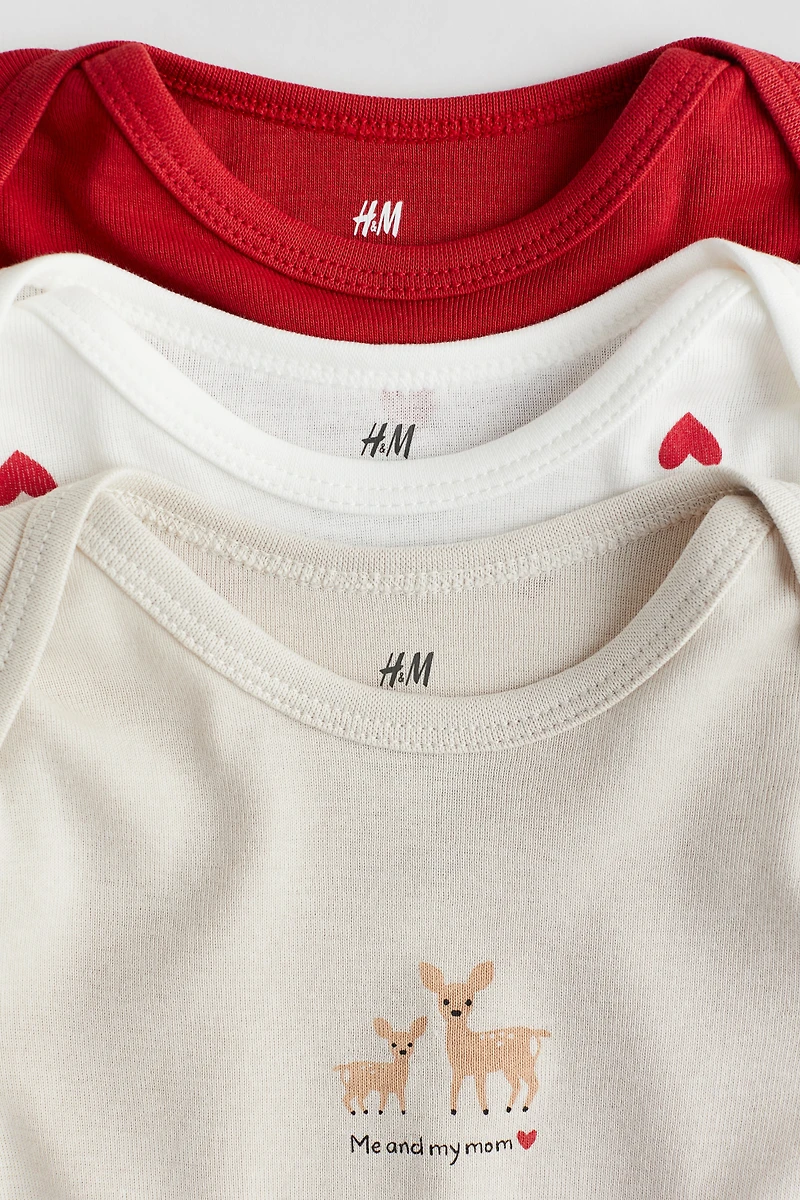 3-pack Long-sleeved Bodysuits