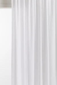 Single-Pack Long and Wide Muslin Curtain Panel