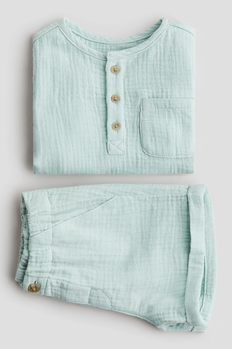 2-piece cotton muslin set