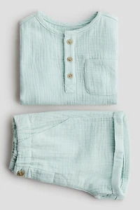 2-piece cotton muslin set