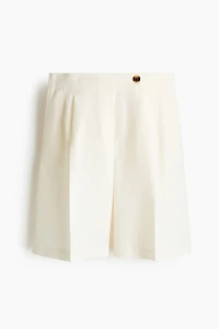 Linen-Blend Bermuda Shorts