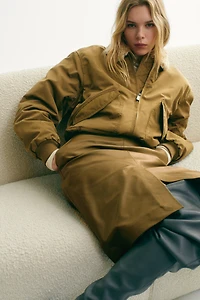 Blouson aviateur avec col