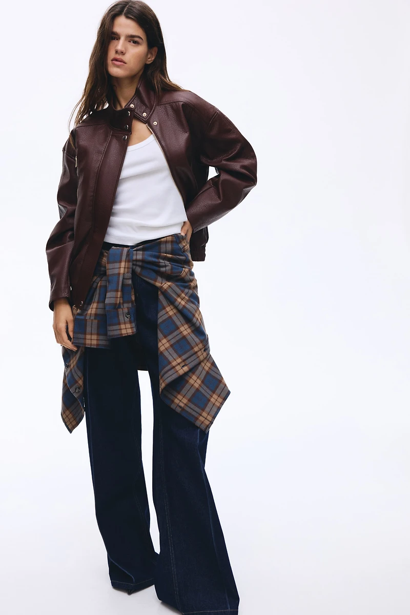 Oversized Coated Jacket