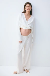 MAMA Scalloped Pull-On Pants