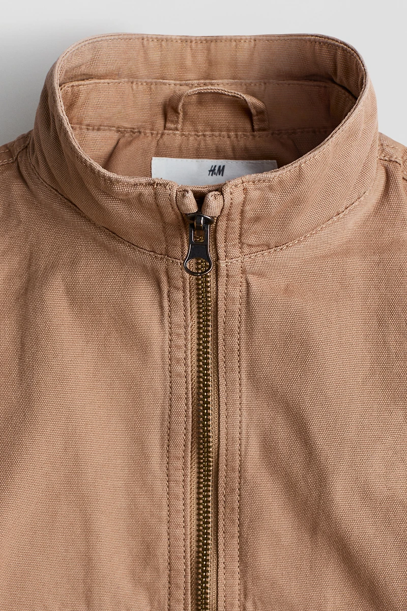 Veste à capuche en toile