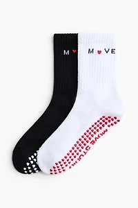 2-Pack Non-Slip Sports Socks