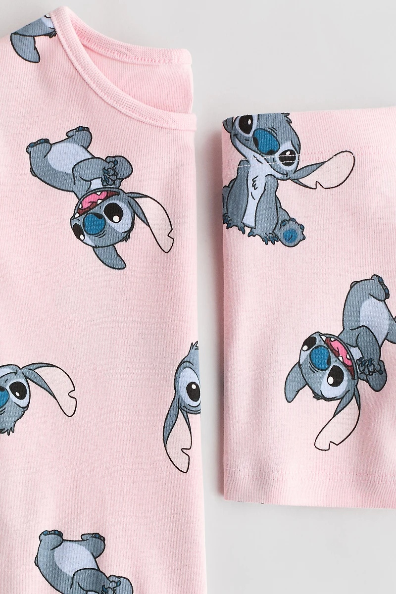 Snug Fit Printed Jersey Pajamas