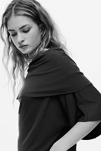 Haut en jersey avec détail de style cape