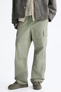 Pantalon cargo décontracté en coton