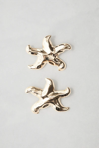 Starfish-shaped earrings