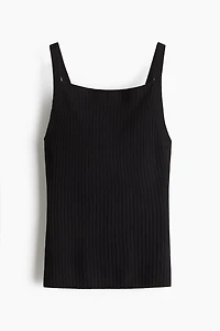 Rib-Knit Strappy Top