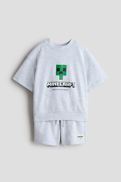 2-piece Printed Sweatshirt Set