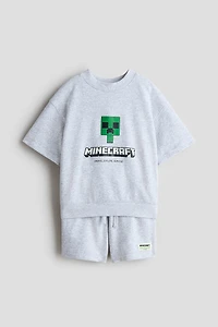 2-piece Printed Sweatshirt Set